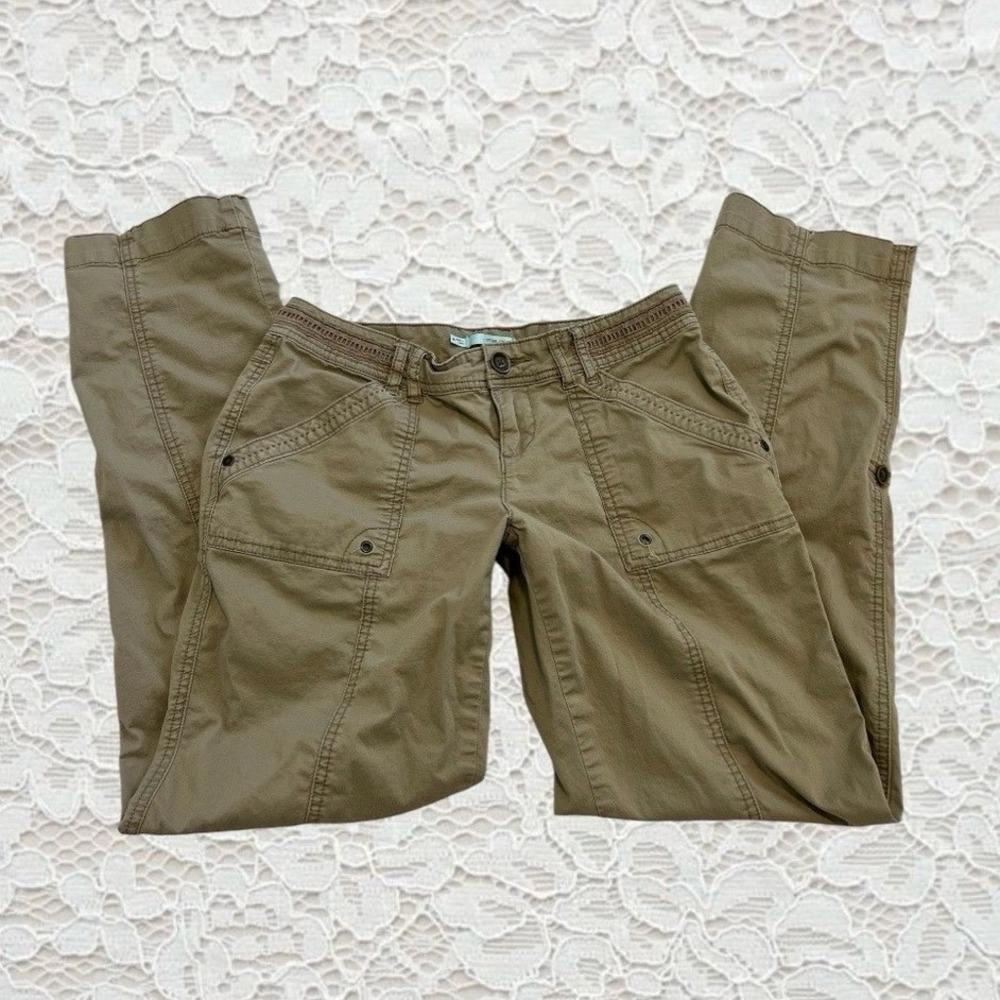 vintage low rise khaki cargo pants